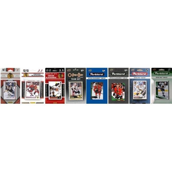 Williams & Son Saw & Supply C&I Collectables BHAWKS819TS NHL Chicago Blackhawks 8 Different Licensed Trading Card Team Set BHAWKS819TS